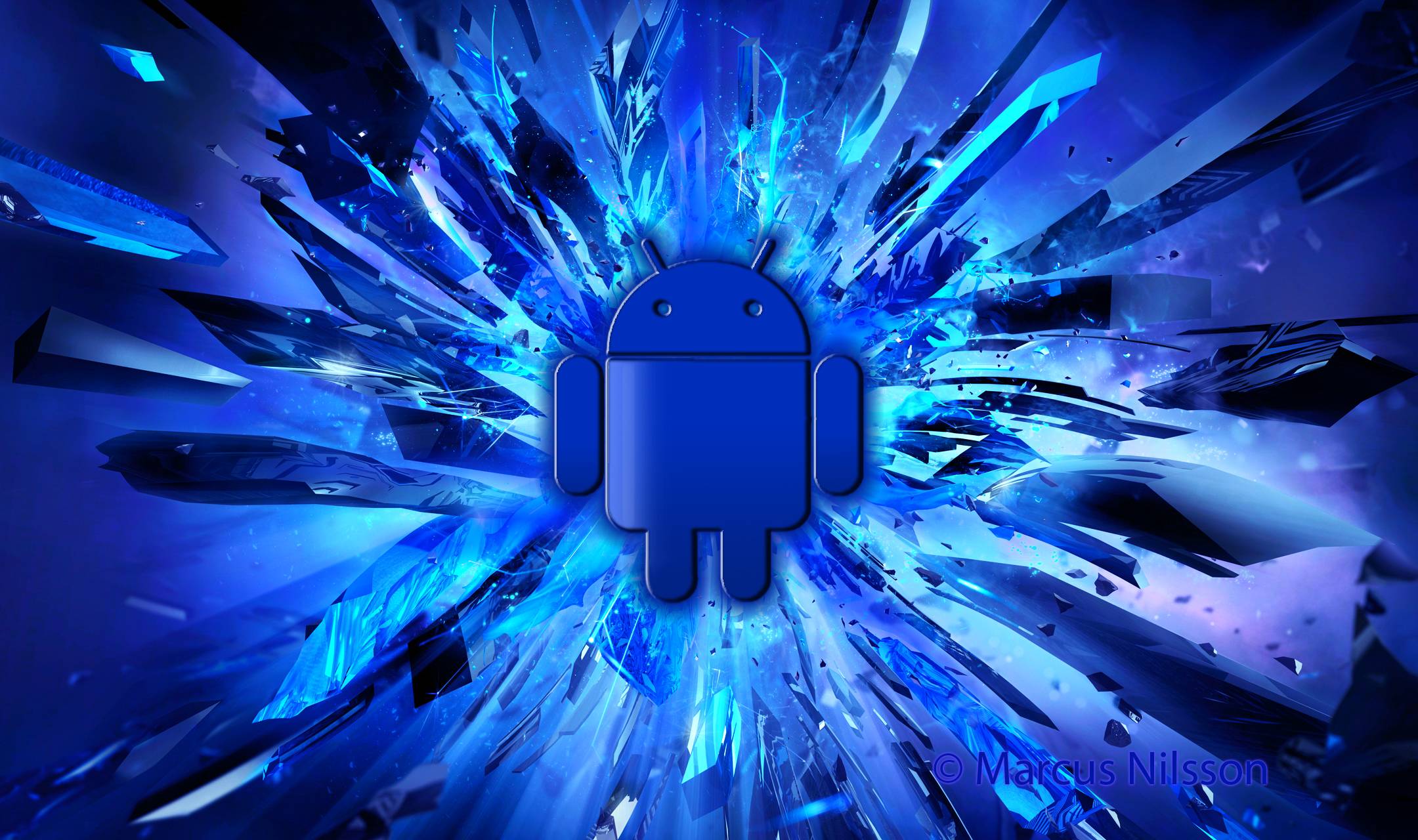 Android Wallpapers Blue Wallpaper Cave