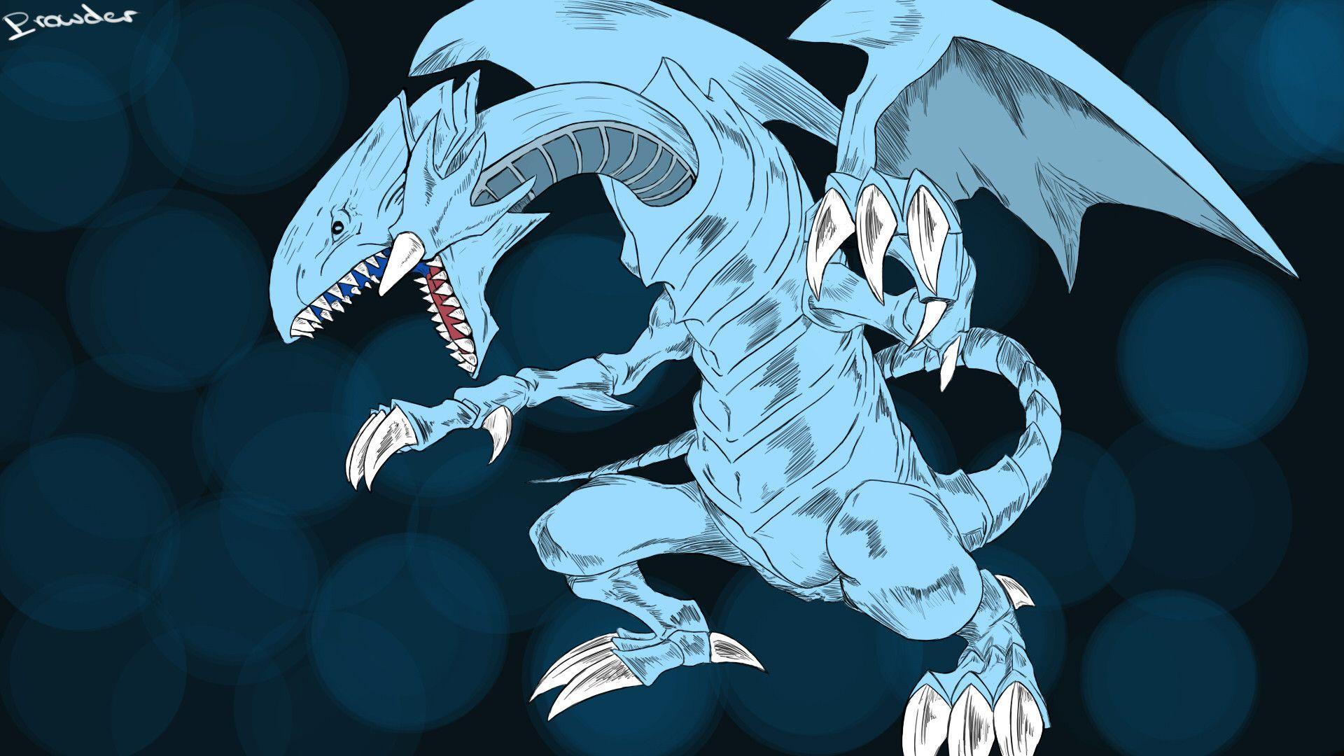 Blue Eyes White Dragon Wallpapers Wallpaper Cave