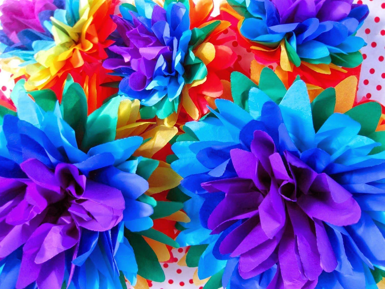 Rainbow Flower Wallpapers Wallpaper Cave