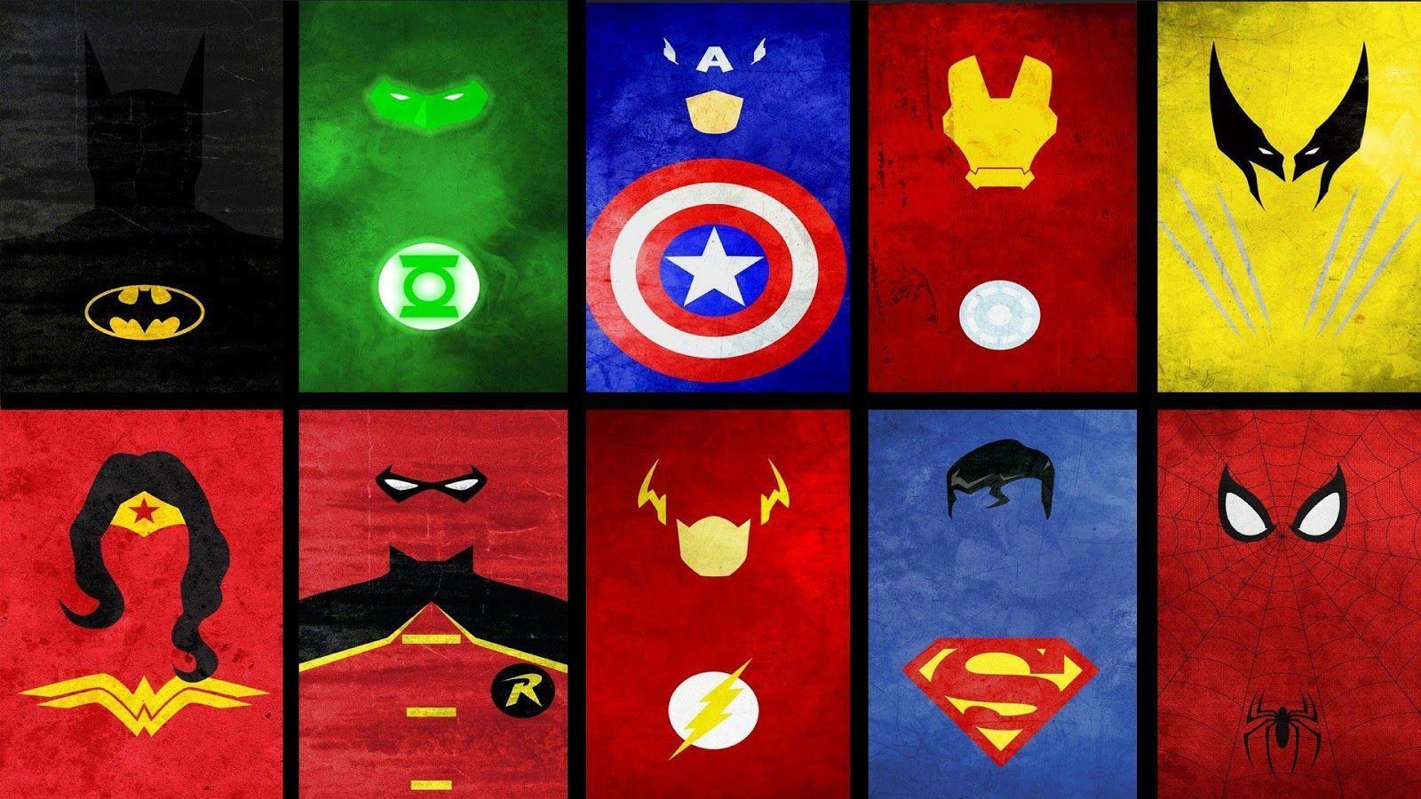 Superhero Logos Wallpapers Wallpaper Cave