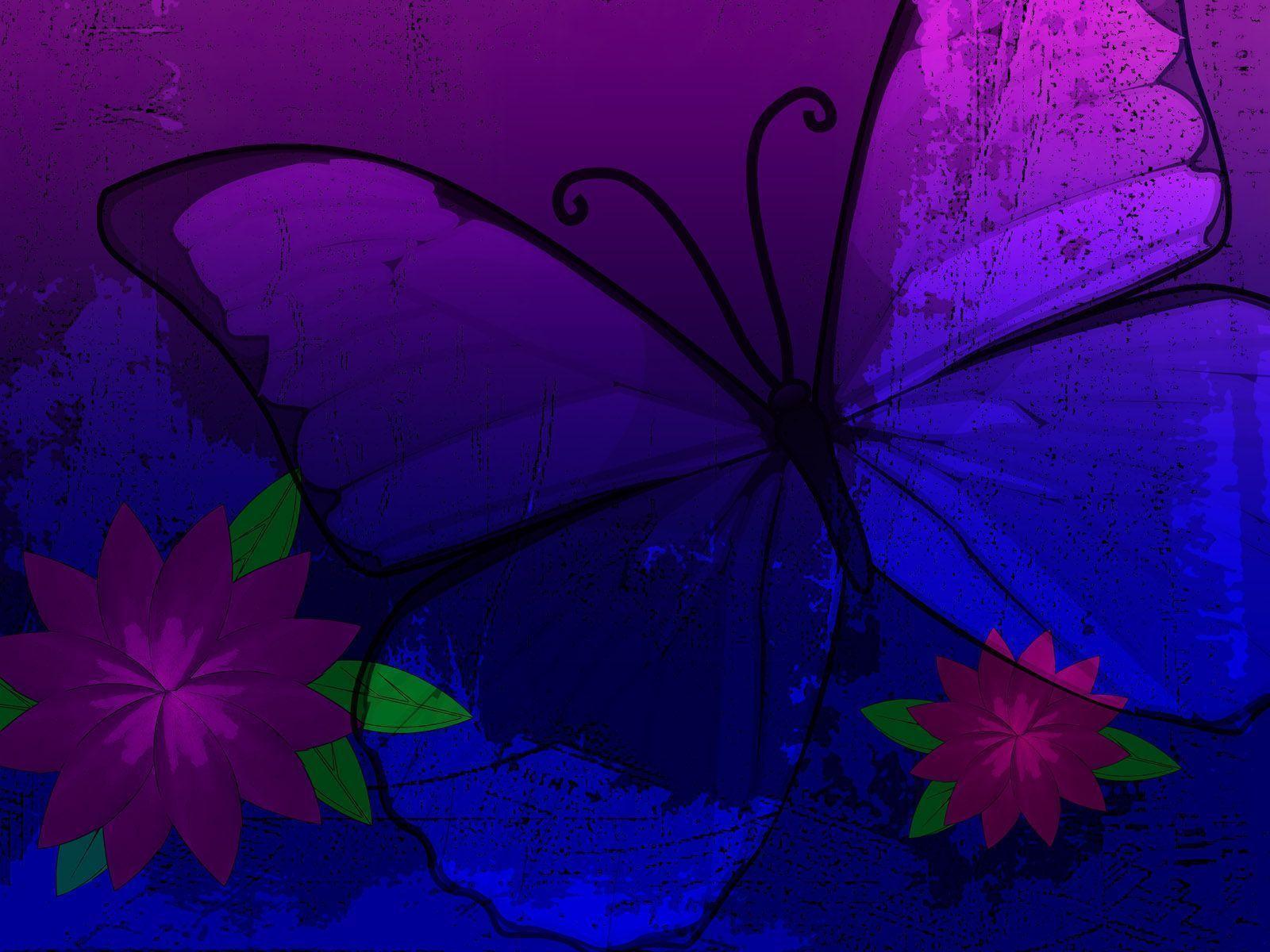 Purple Butterfly Backgrounds Wallpaper Cave