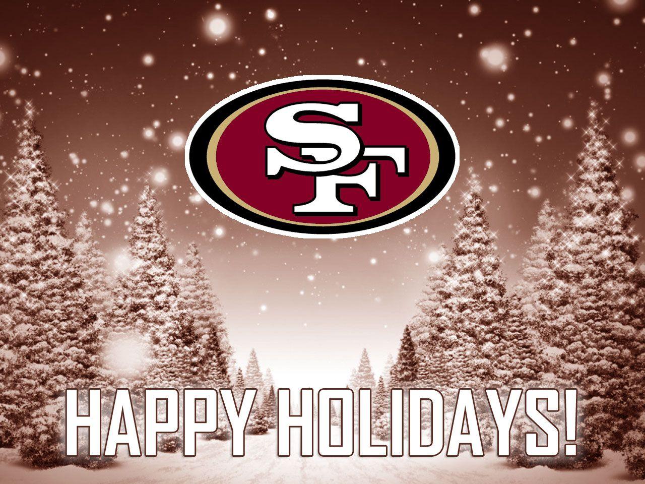 Niners Christmas Background 49ers Desktop Wallpapers Wallpaper Cave