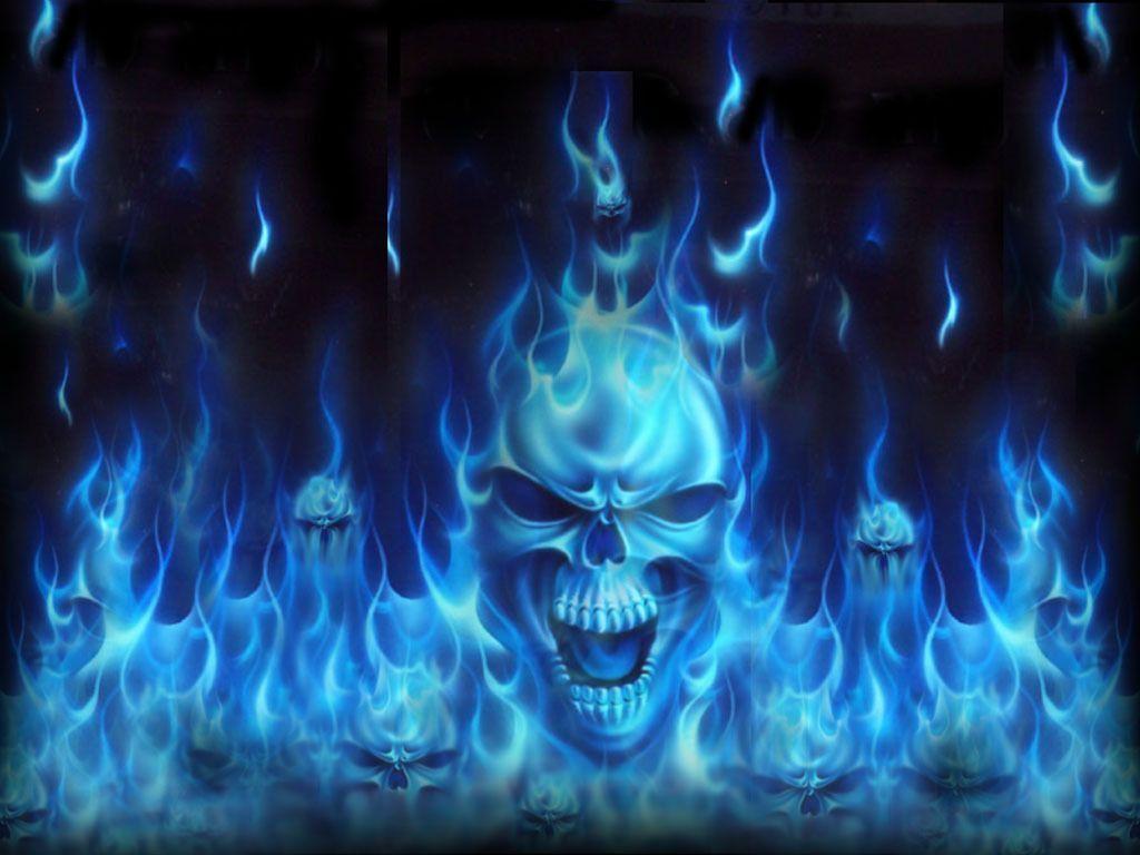 Blue Flame Wallpapers Wallpaper Cave
