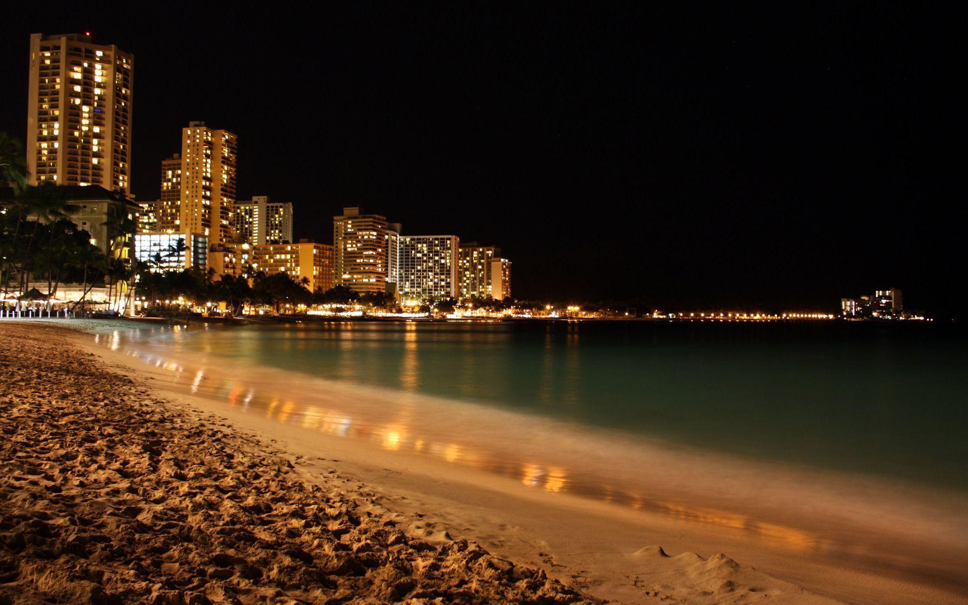 Beach At Night Wallpapers Wallpaper Cave