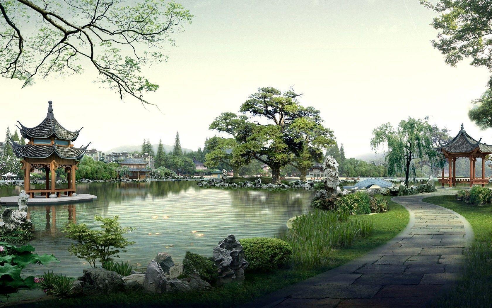 Japanese Gardens Wallpapers Wallpaper Cave