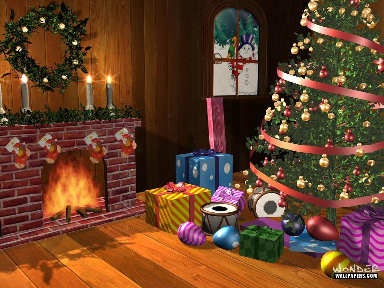 Christmas Scenes Wallpapers Wallpaper Cave