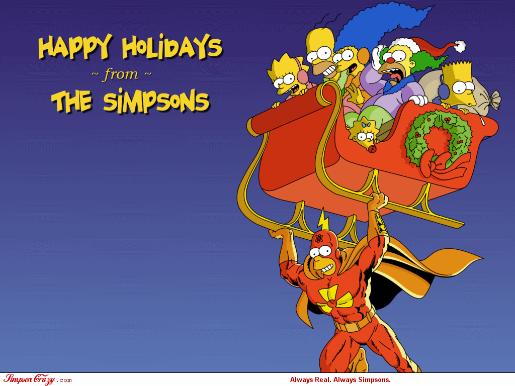 Simpsons Christmas Background Simpsons Christmas Wallpapers Wallpaper Cave
