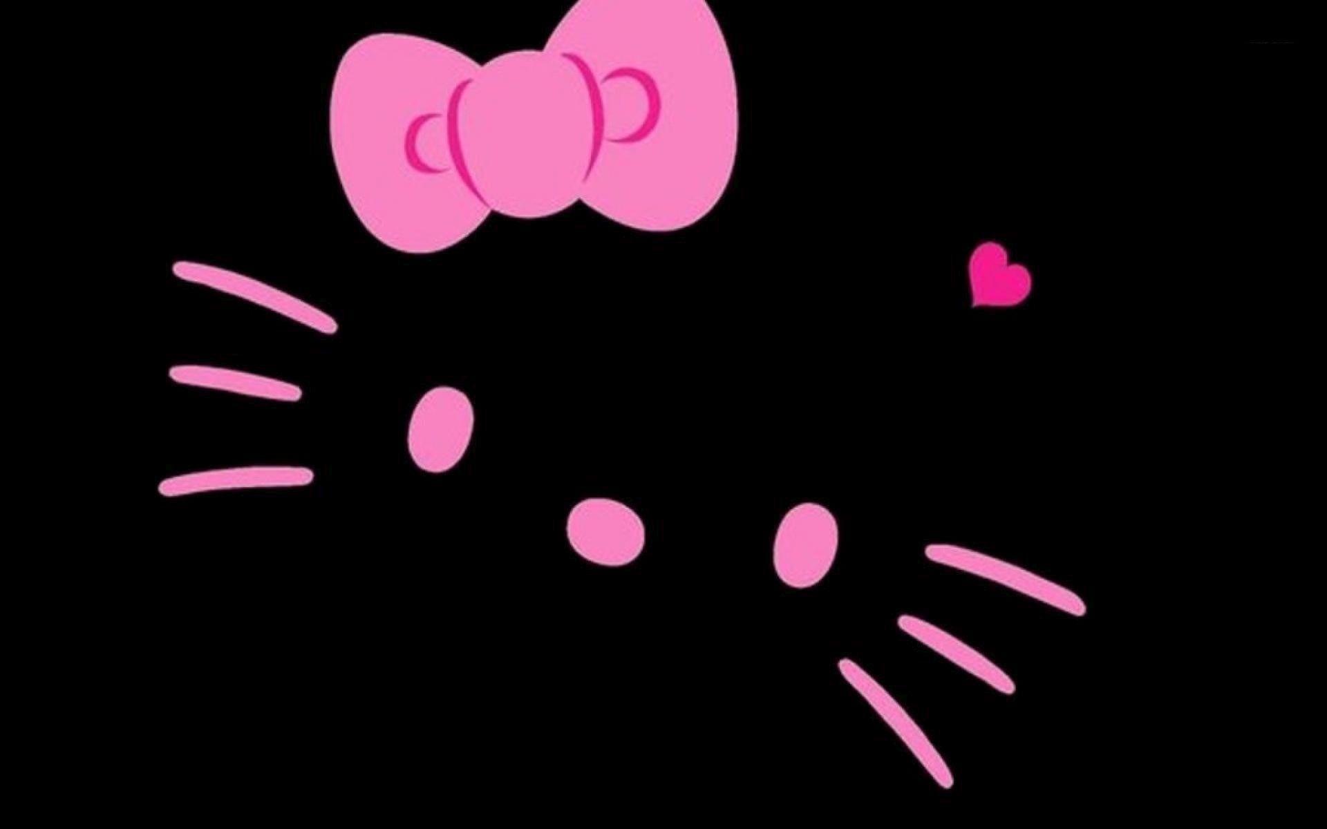 Black And Pink Hello Kitty Wallpapers Wallpaper Cave