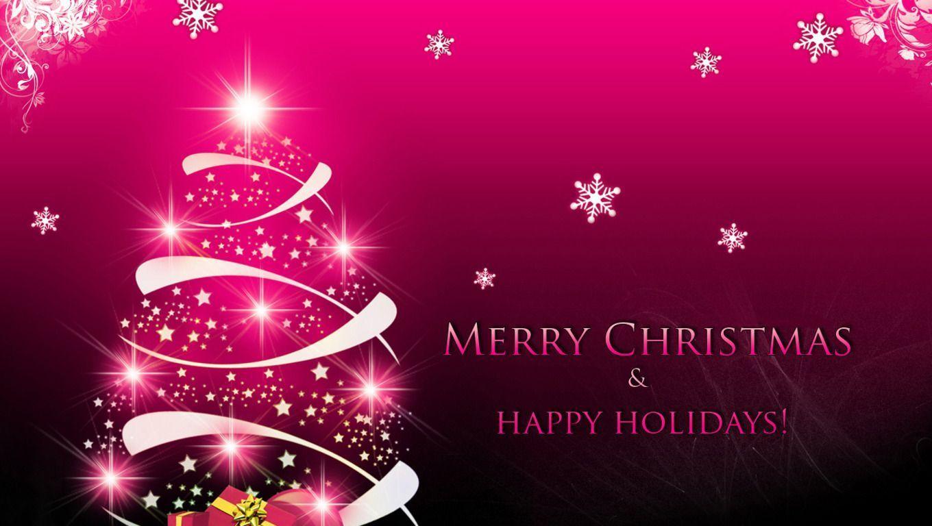 Pink Christmas Backgrounds Wallpaper Cave