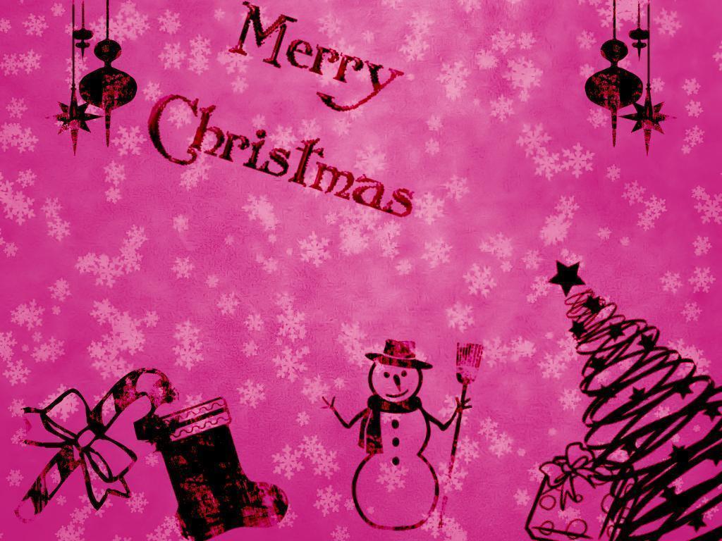 Pink Christmas Wallpapers Wallpaper Cave