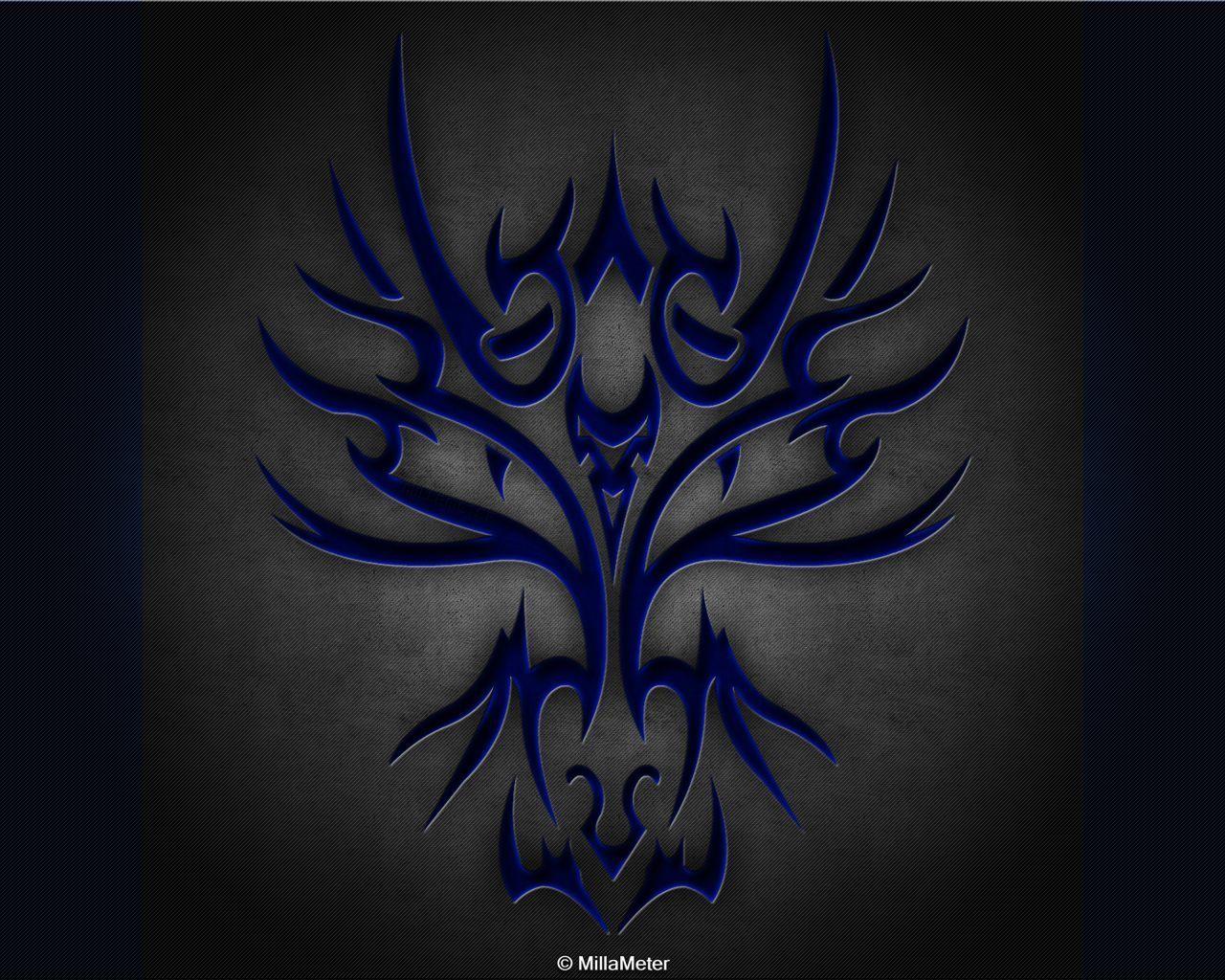 Blue Tribal Wallpapers Wallpaper Cave