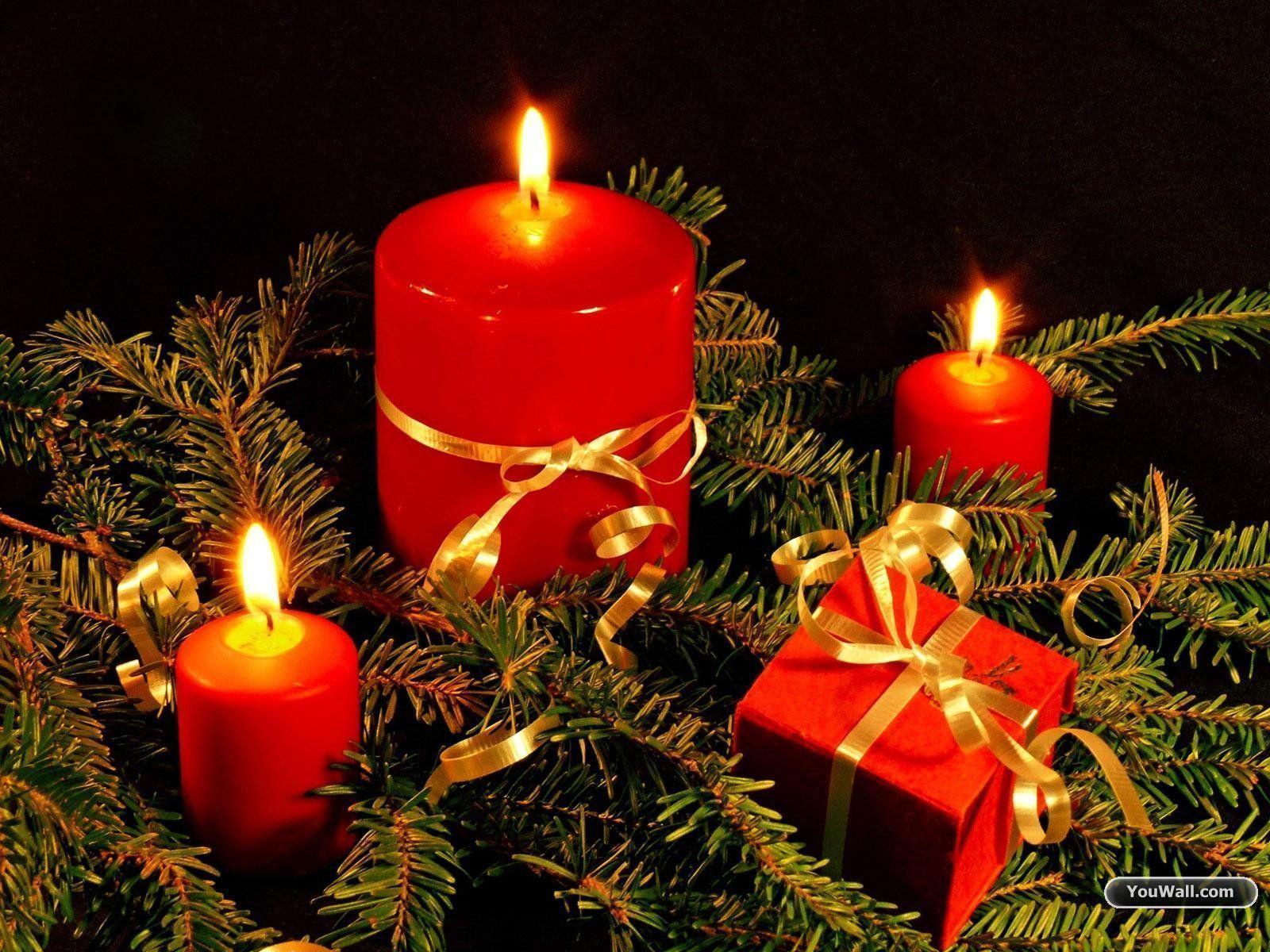 Christmas Candle Wallpapers Wallpaper Cave