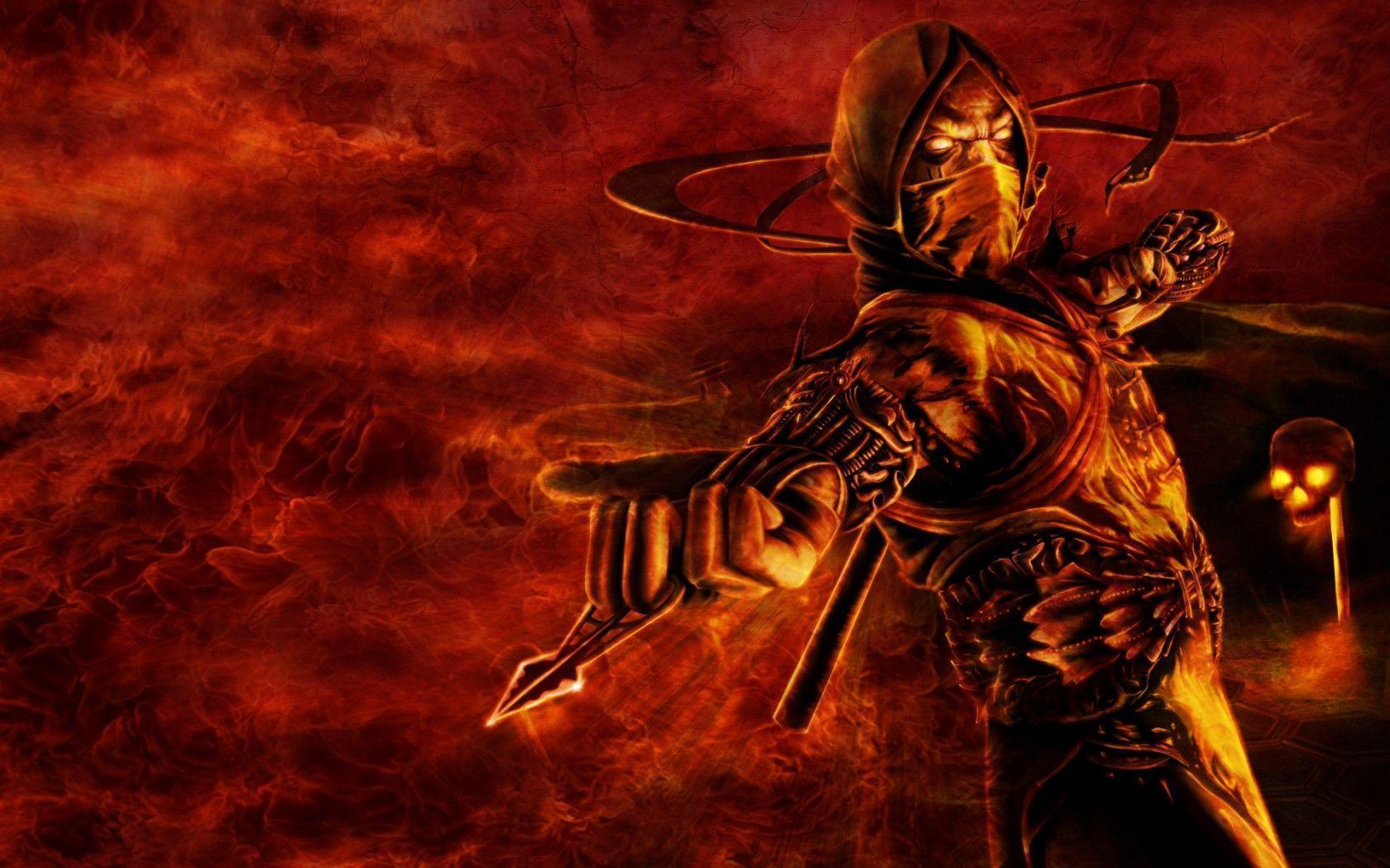 Scorpion Mortal Kombat Wallpapers Wallpaper Cave