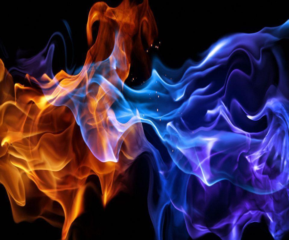 Wallpapers Blue Fire Wallpaper Cave