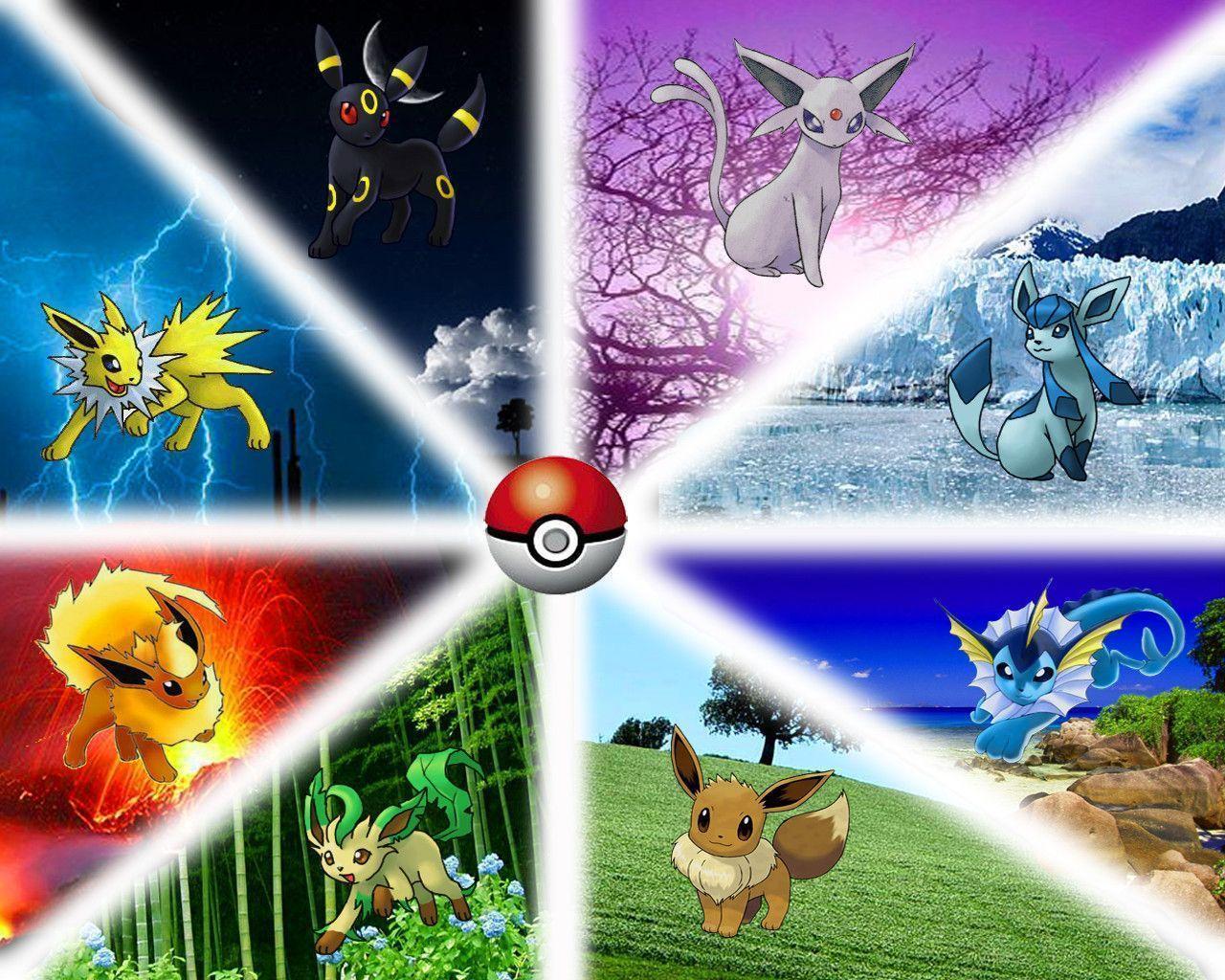 Eevee Evolutions Wallpapers Wallpaper Cave