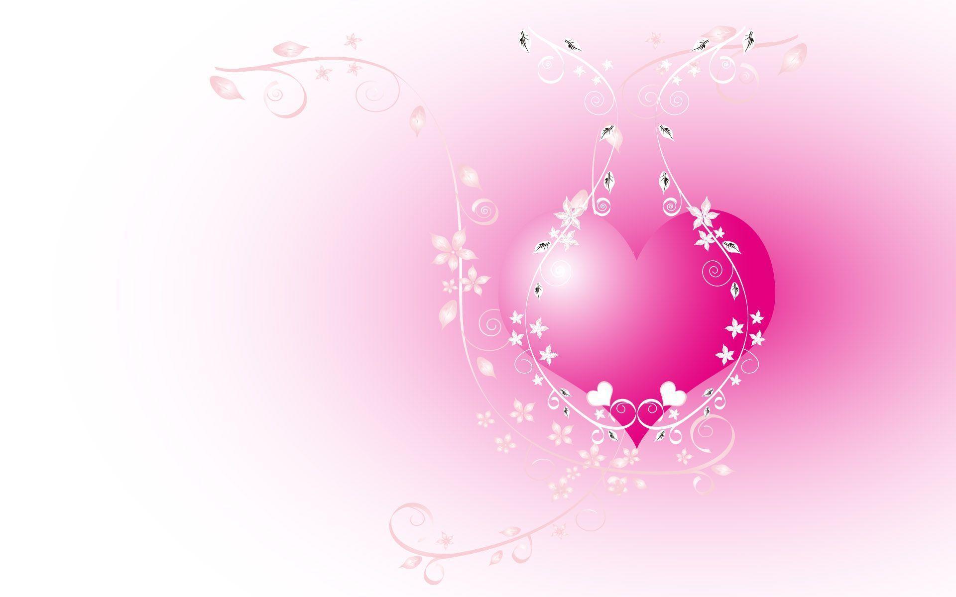 Pink Love Heart Backgrounds Wallpaper Cave