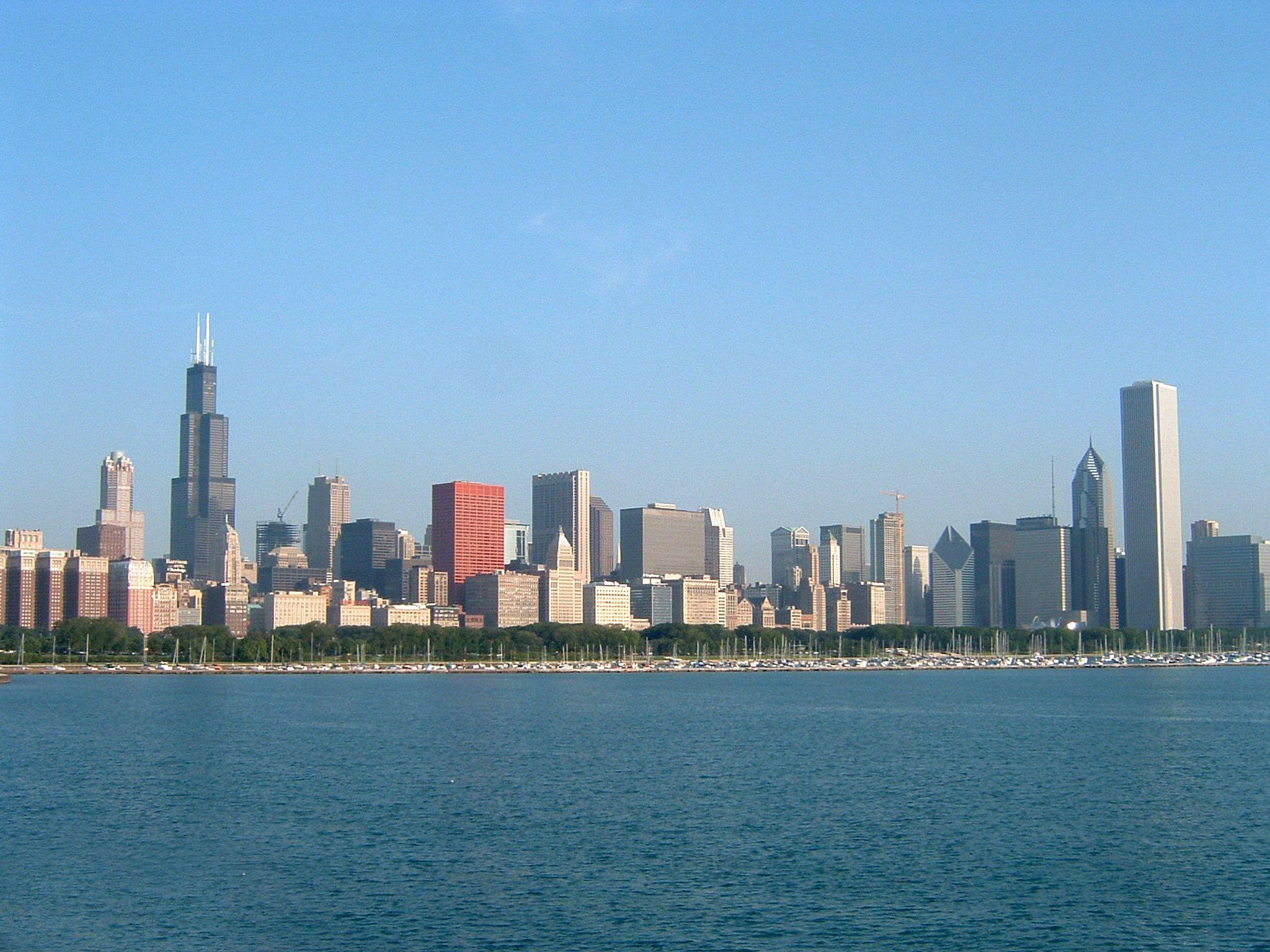 Chicago Skyline Backgrounds Wallpaper Cave