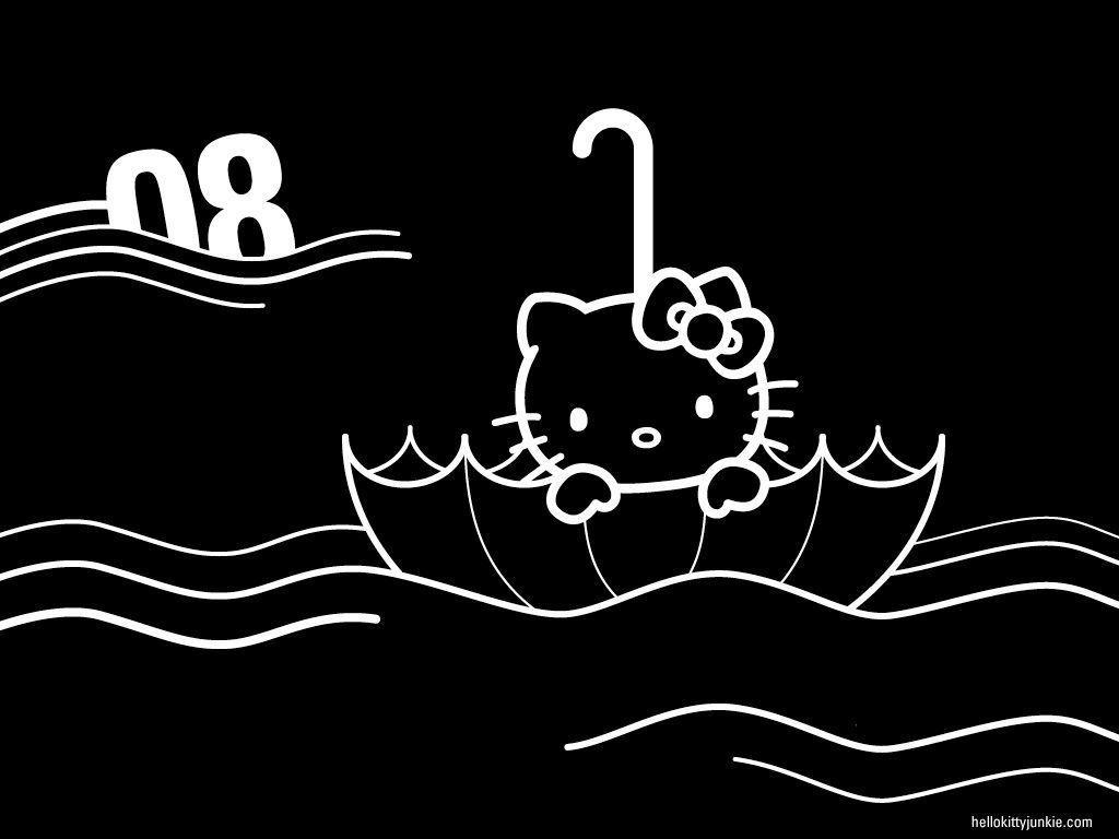 Black Hello Kitty Wallpapers Wallpaper Cave
