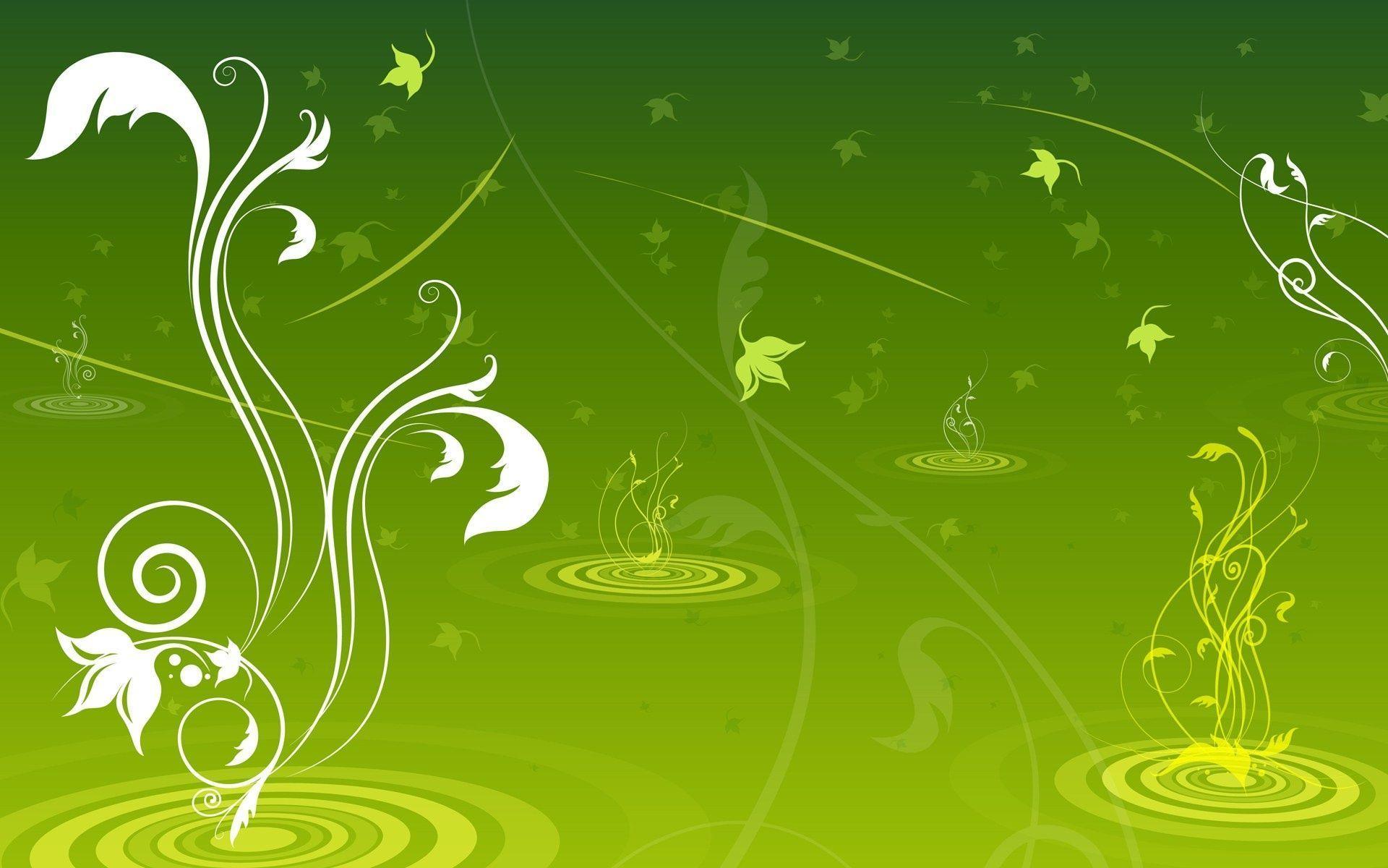 Green Flower Backgrounds Wallpaper Cave