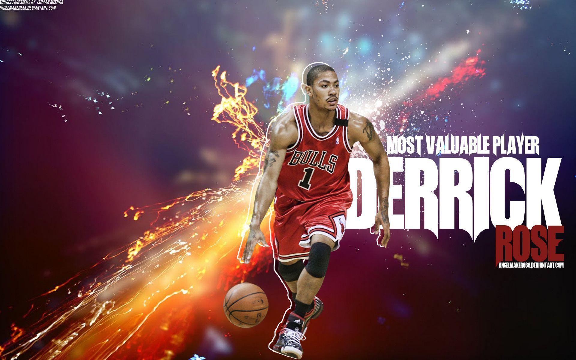Derrick Rose Logo Wallpapers Wallpaper Cave