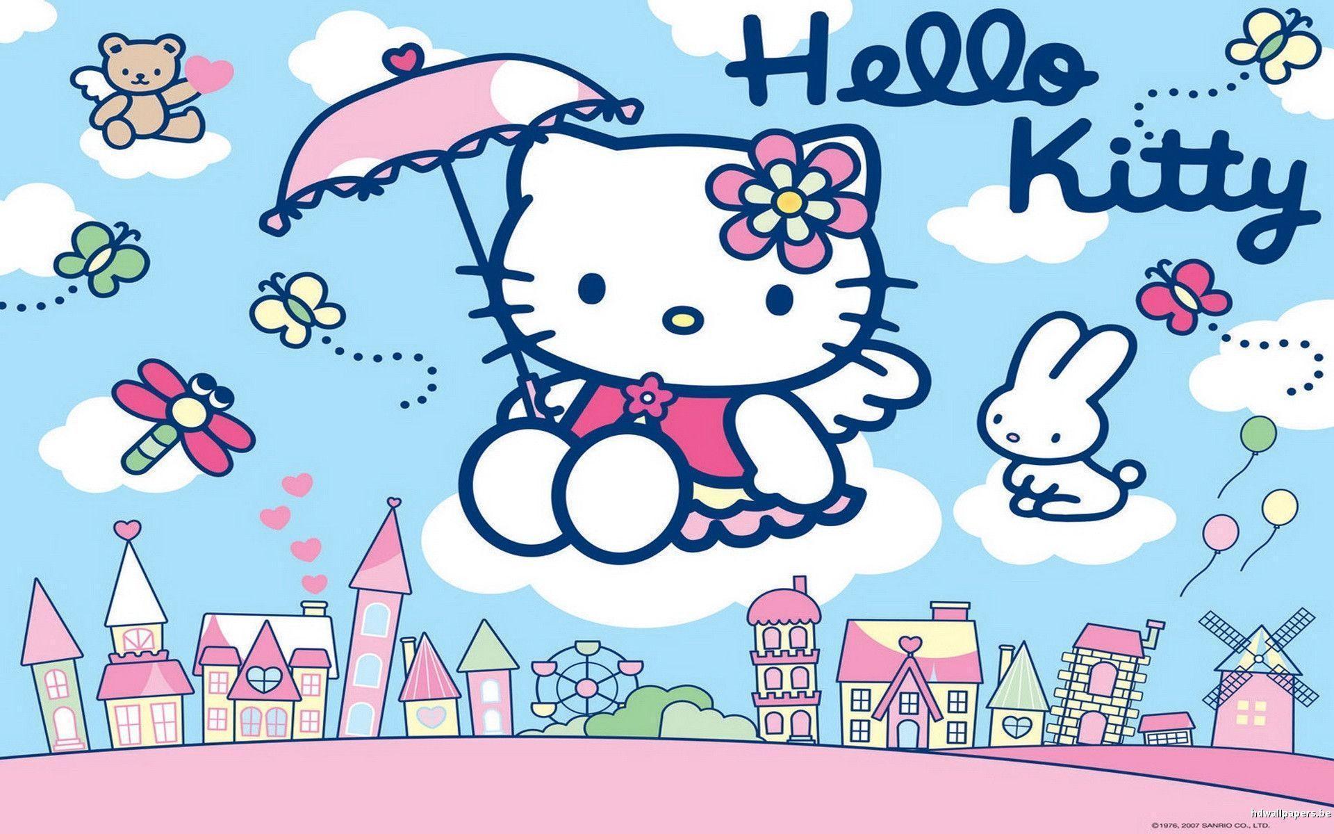 Blue Hello Kitty Wallpapers Wallpaper Cave
