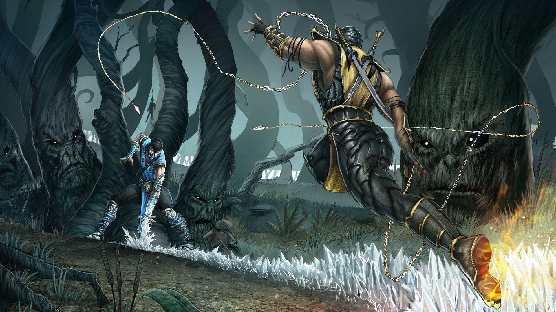 Mortal Kombat Scorpion Wallpapers Wallpaper Cave