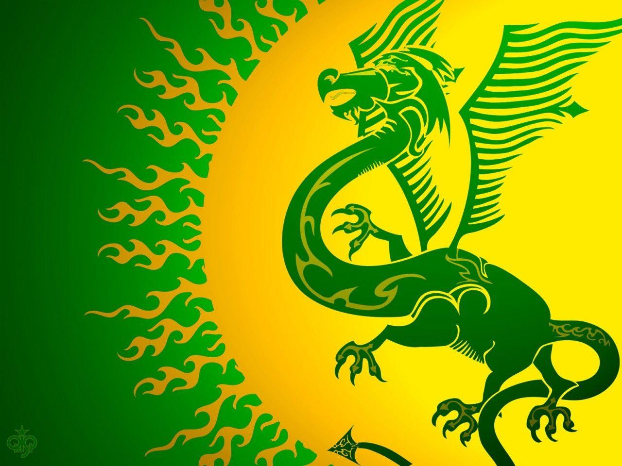 Green Dragon Wallpapers Wallpaper Cave
