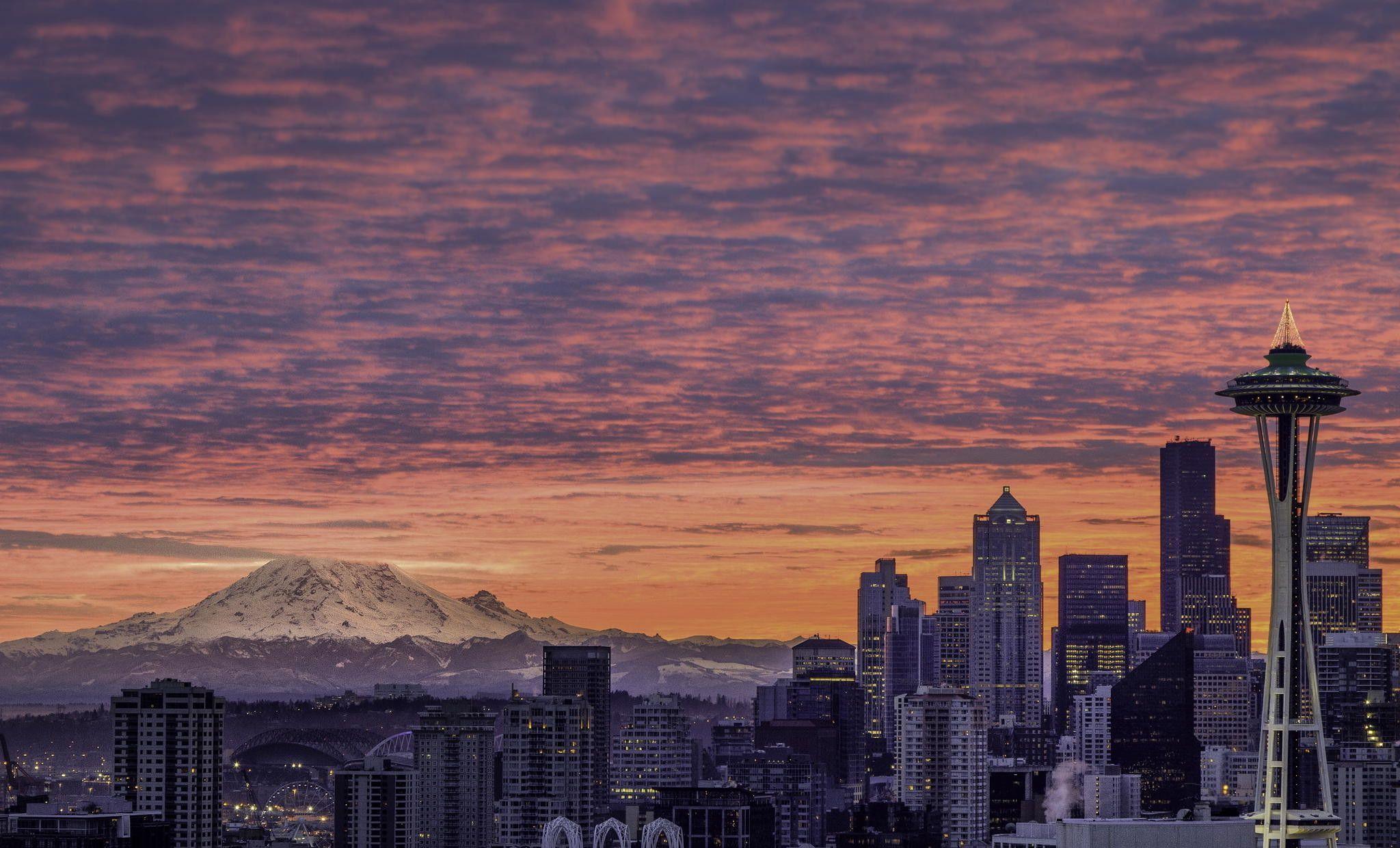 Seattle Skyline Wallpapers Wallpaper Cave