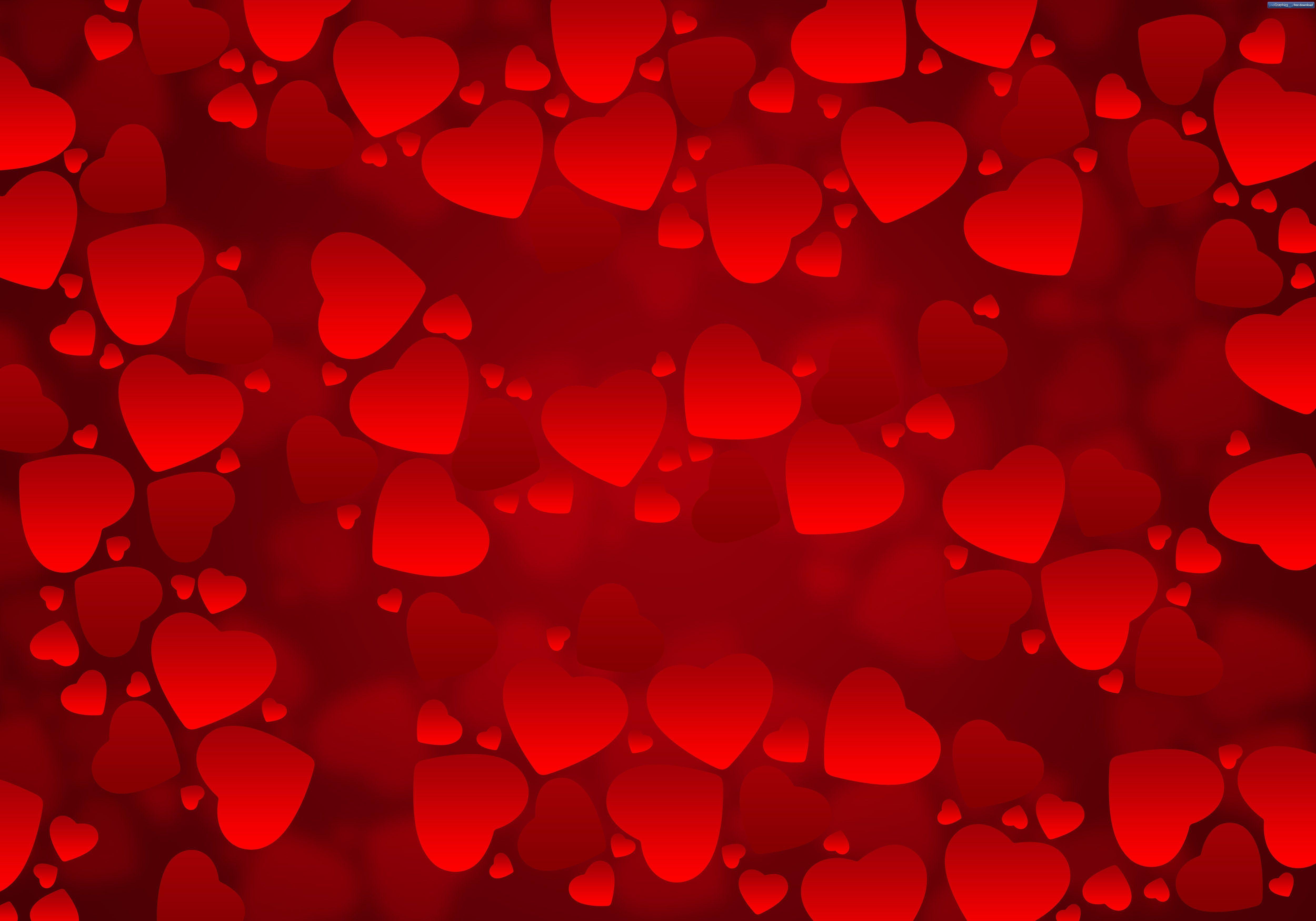 Red Love Heart Backgrounds Wallpaper Cave