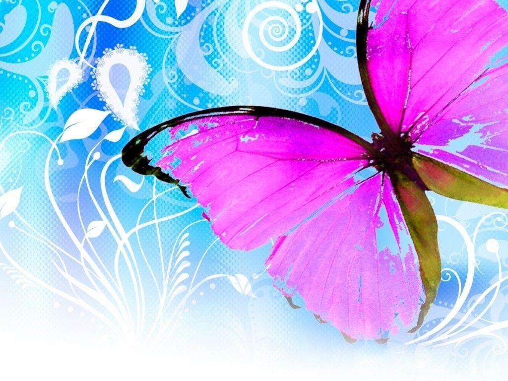 Pink Butterfly Backgrounds Wallpaper Cave