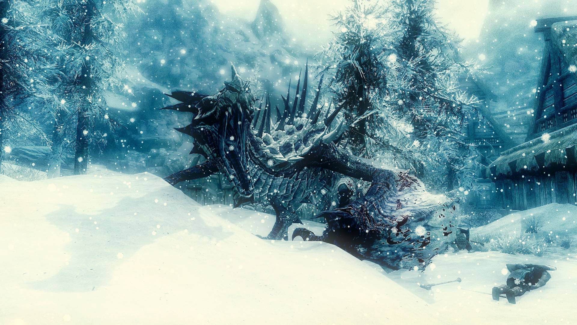 Skyrim Dragon Wallpapers Wallpaper Cave