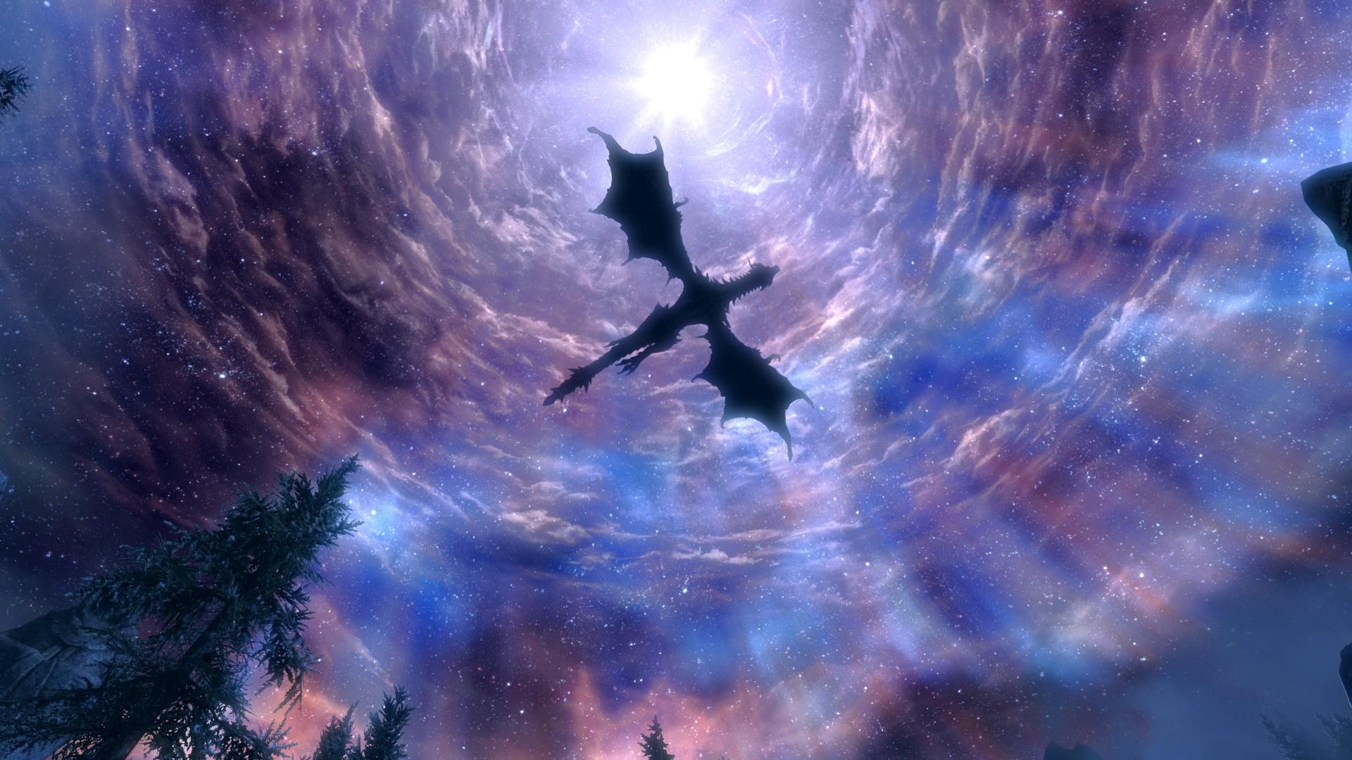 Skyrim Dragon Wallpapers Wallpaper Cave