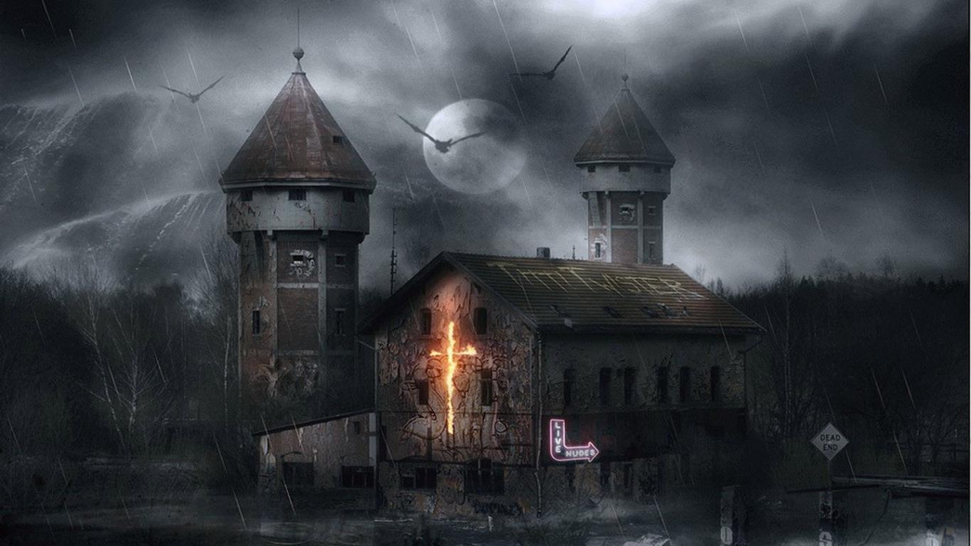 Scary House Backgrounds Wallpaper Cave