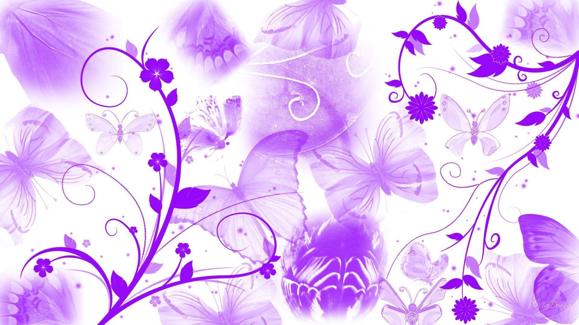Purple Butterfly Backgrounds Wallpaper Cave