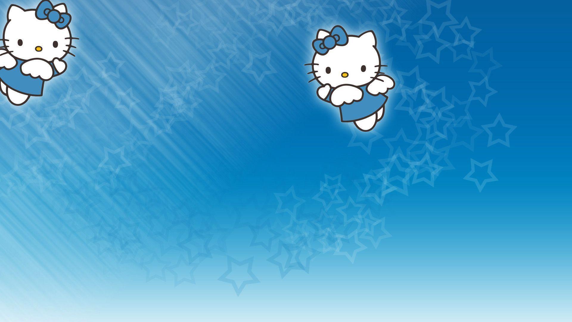 Blue Hello Kitty Wallpapers Wallpaper Cave