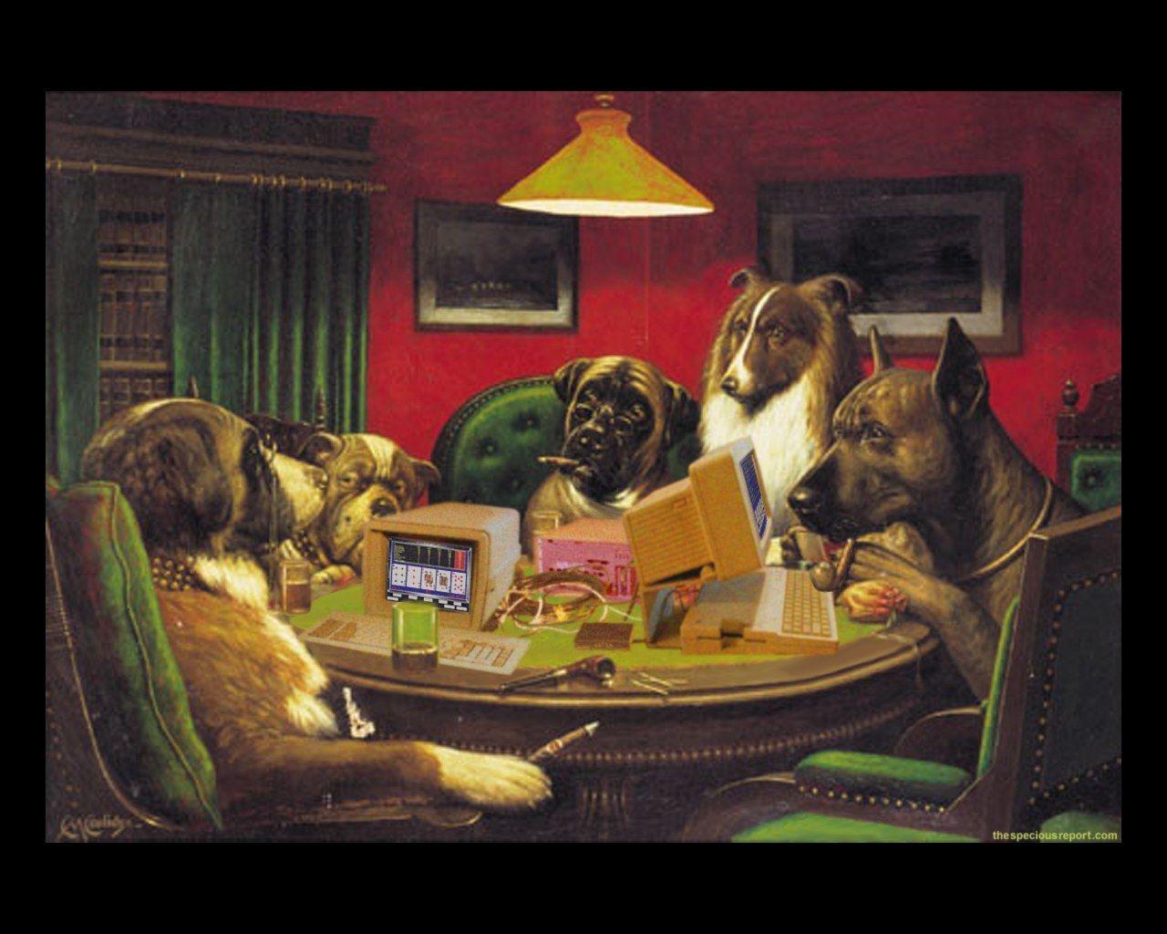 Dogs Playing Poker Wallpapers Wallpaper Cave