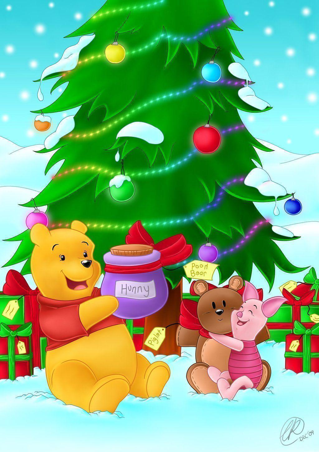 Winnie The Pooh Christmas Wallpapers Wallpaper Cave