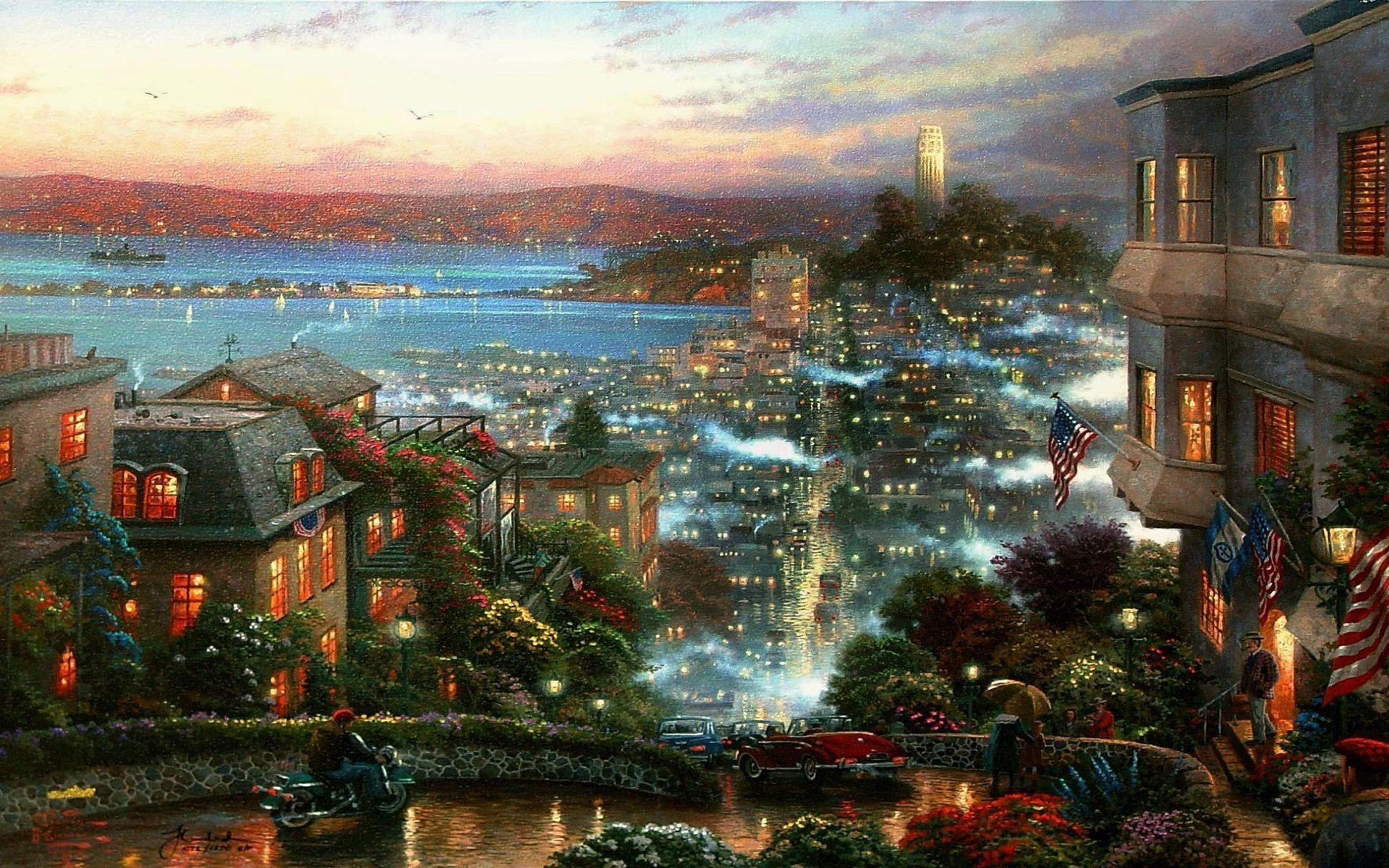 Thomas Kinkade Wallpapers For Desktop Wallpaper Cave