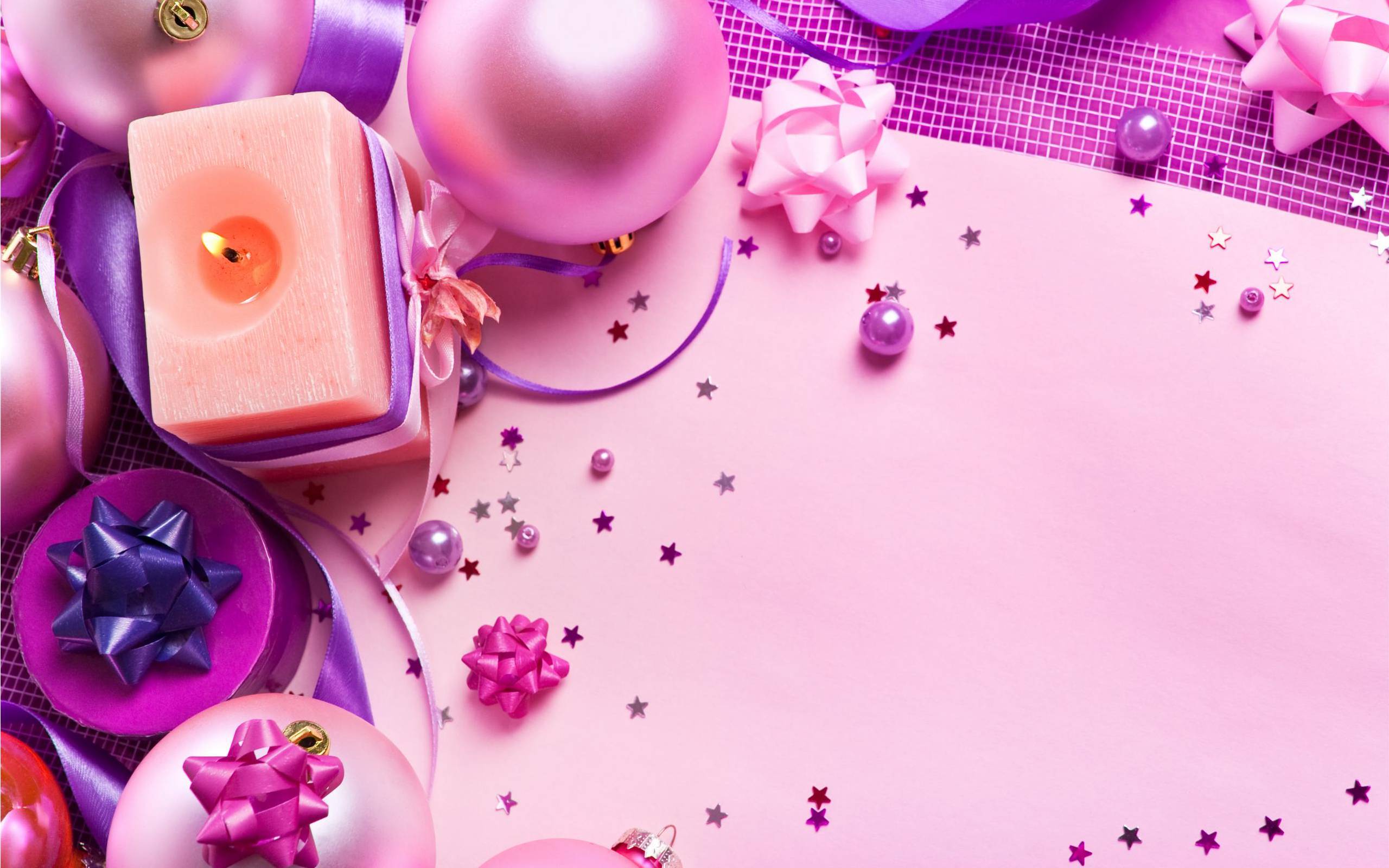 Pink Christmas Wallpapers Wallpaper Cave