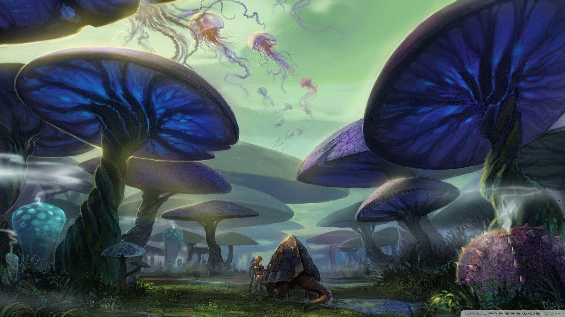 Mushroom World Wallpaper
