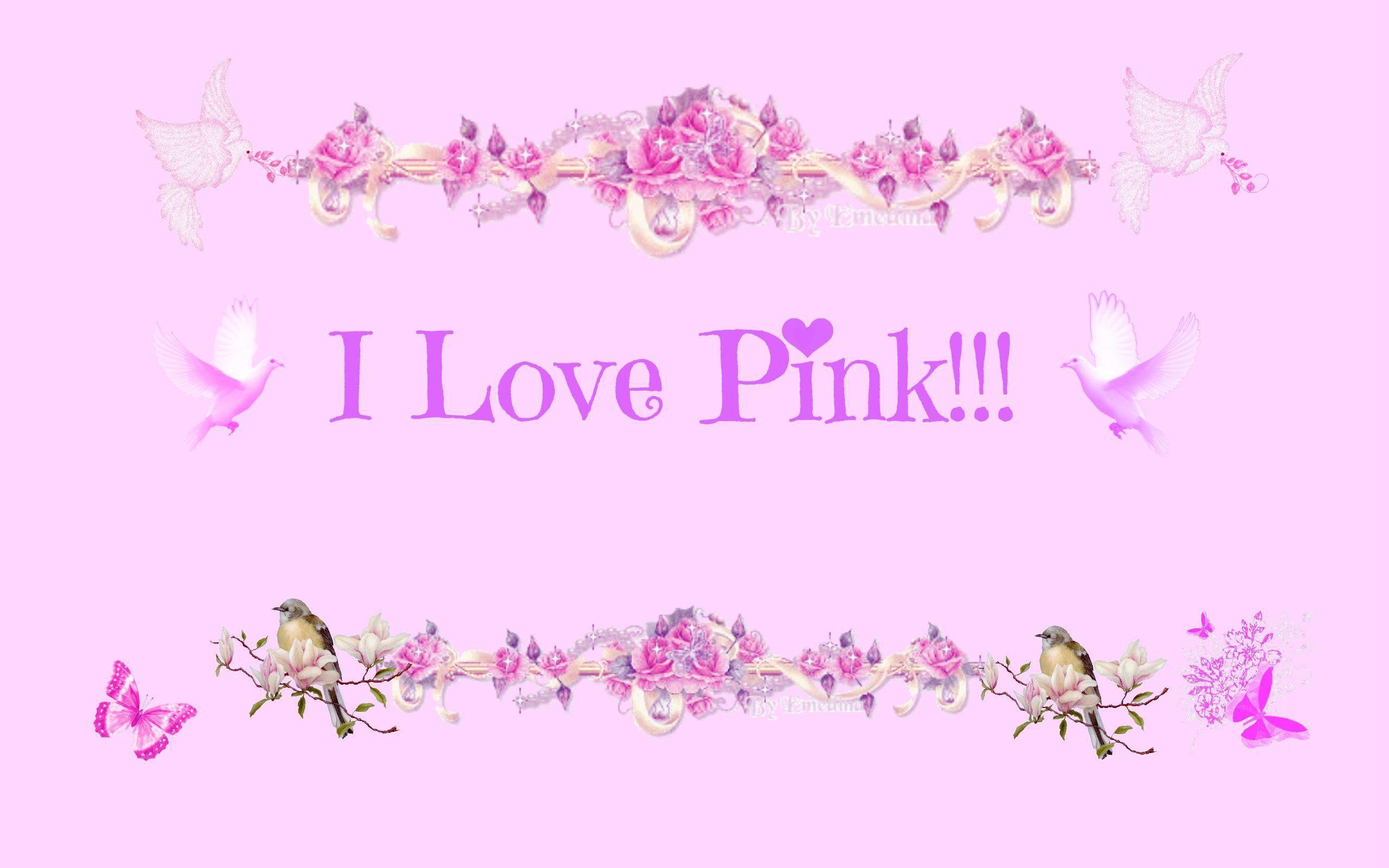 I Love Pink Wallpapers Wallpaper Cave
