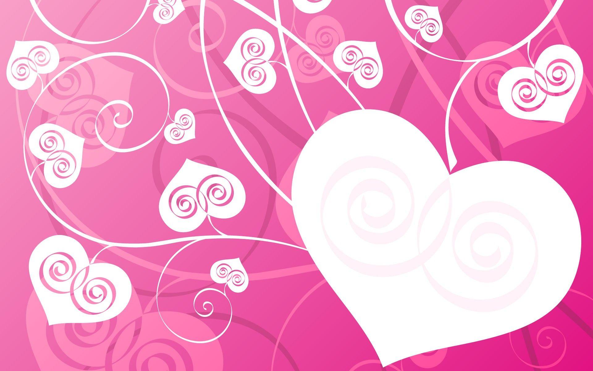 Pink Love Heart Backgrounds Wallpaper Cave