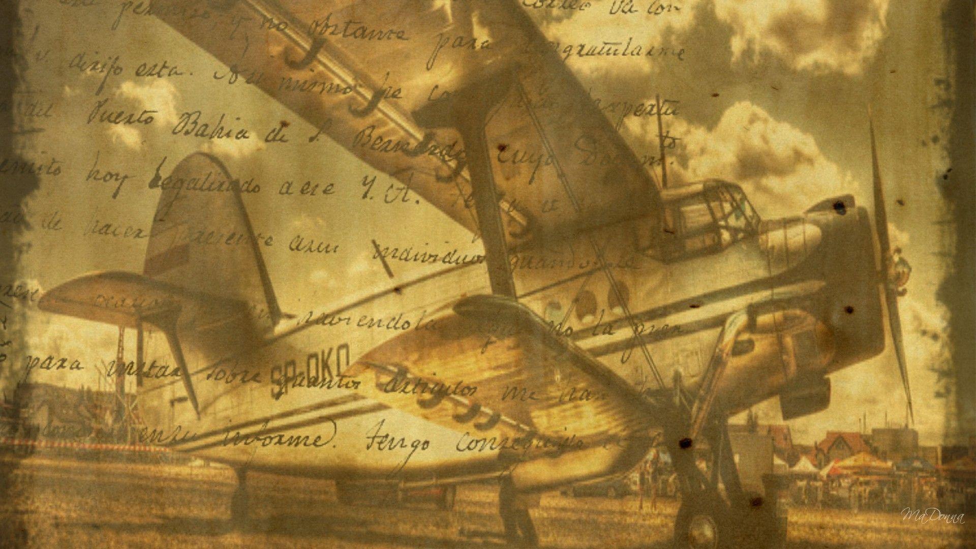 Vintage Airplane Wallpapers Wallpaper Cave