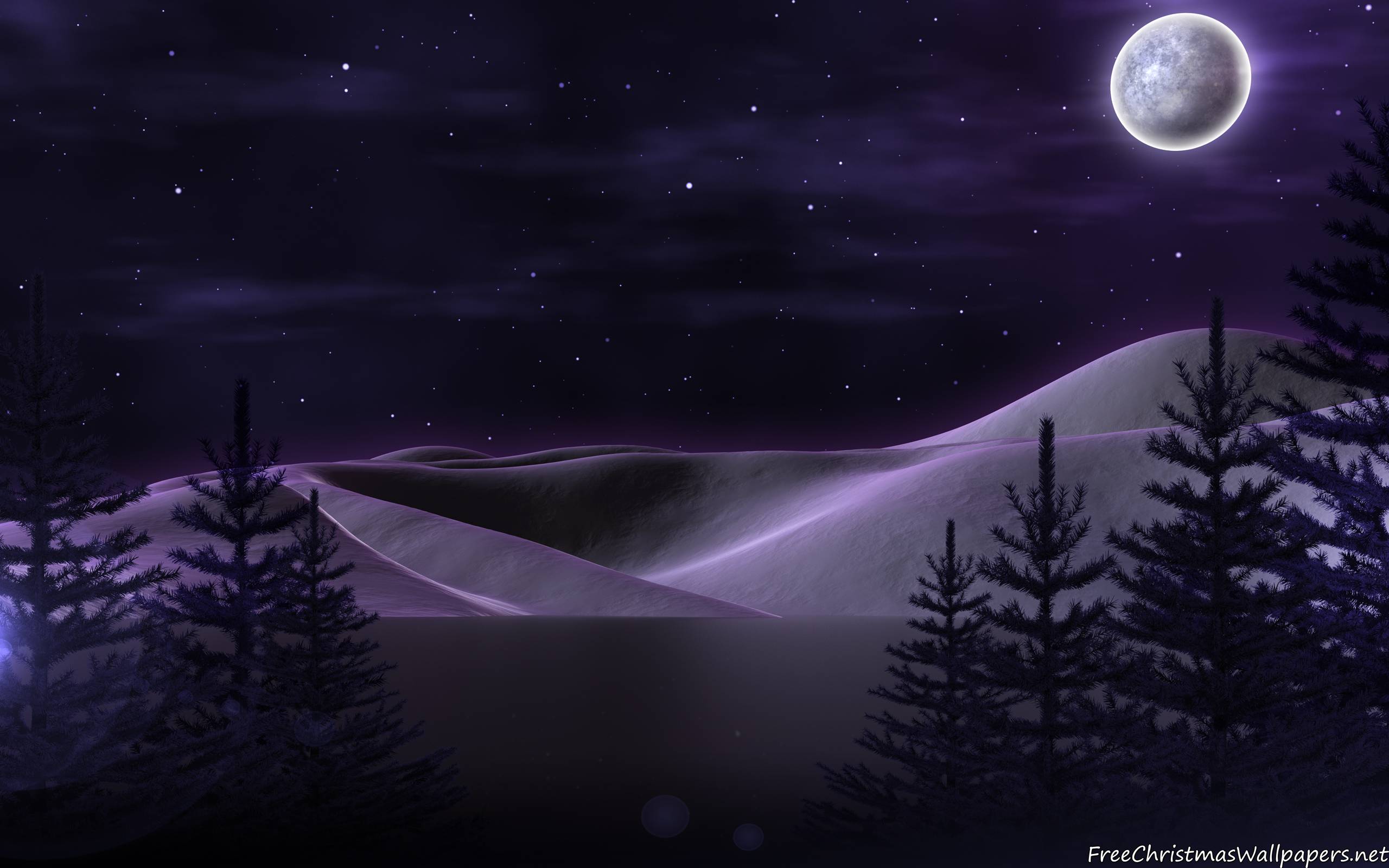 Christmas Night Wallpapers Wallpaper Cave