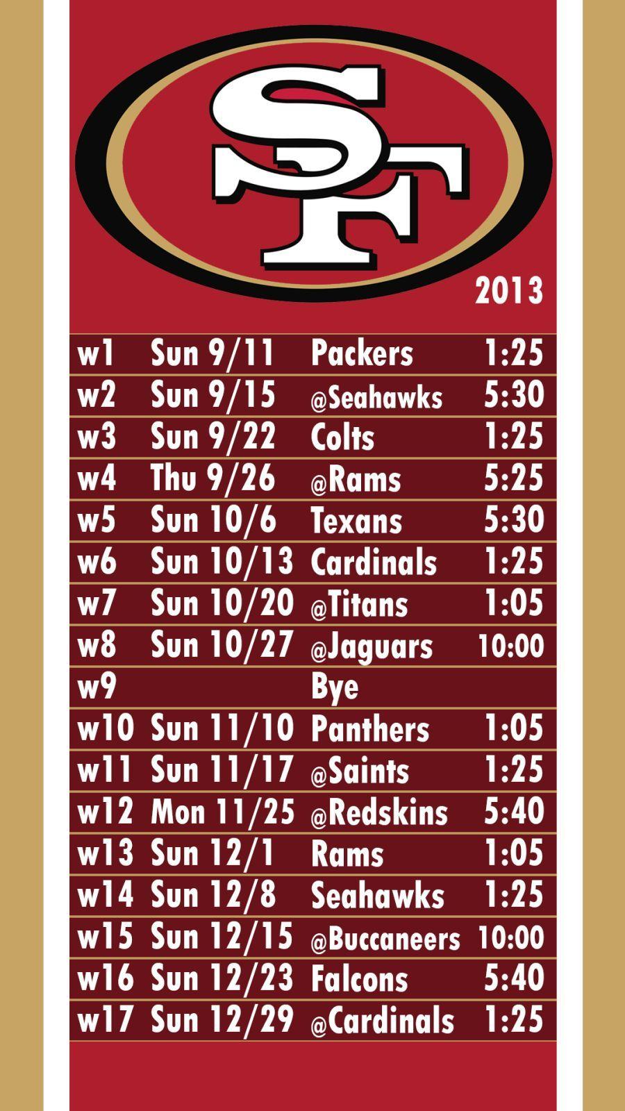 49ers 2016 Schedule Wallpapers - Wallpaper Cave