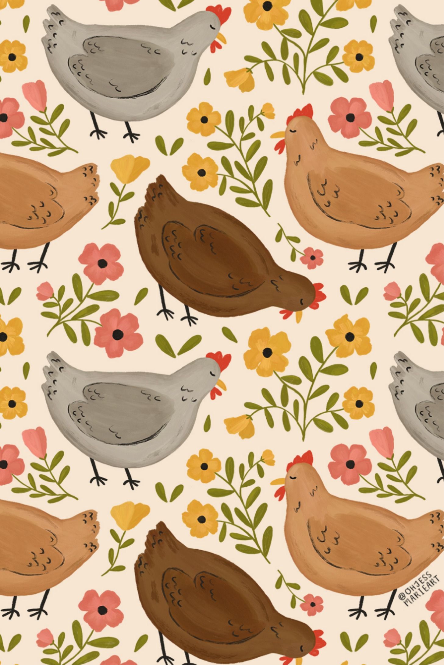 Cute Chicken Wallpapers Wallpaper Cave