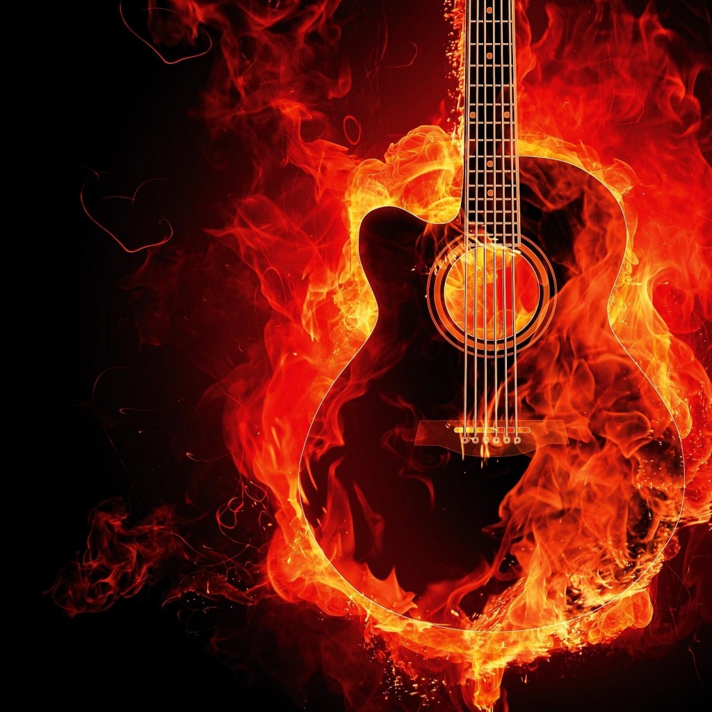 Red Guitar Wallpapers Wallpaper Cave