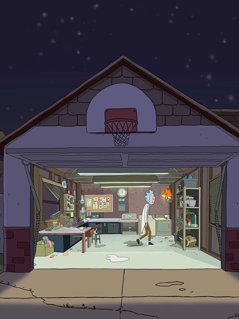 Rick And Morty Garage Wallpapers Wallpaper Cave