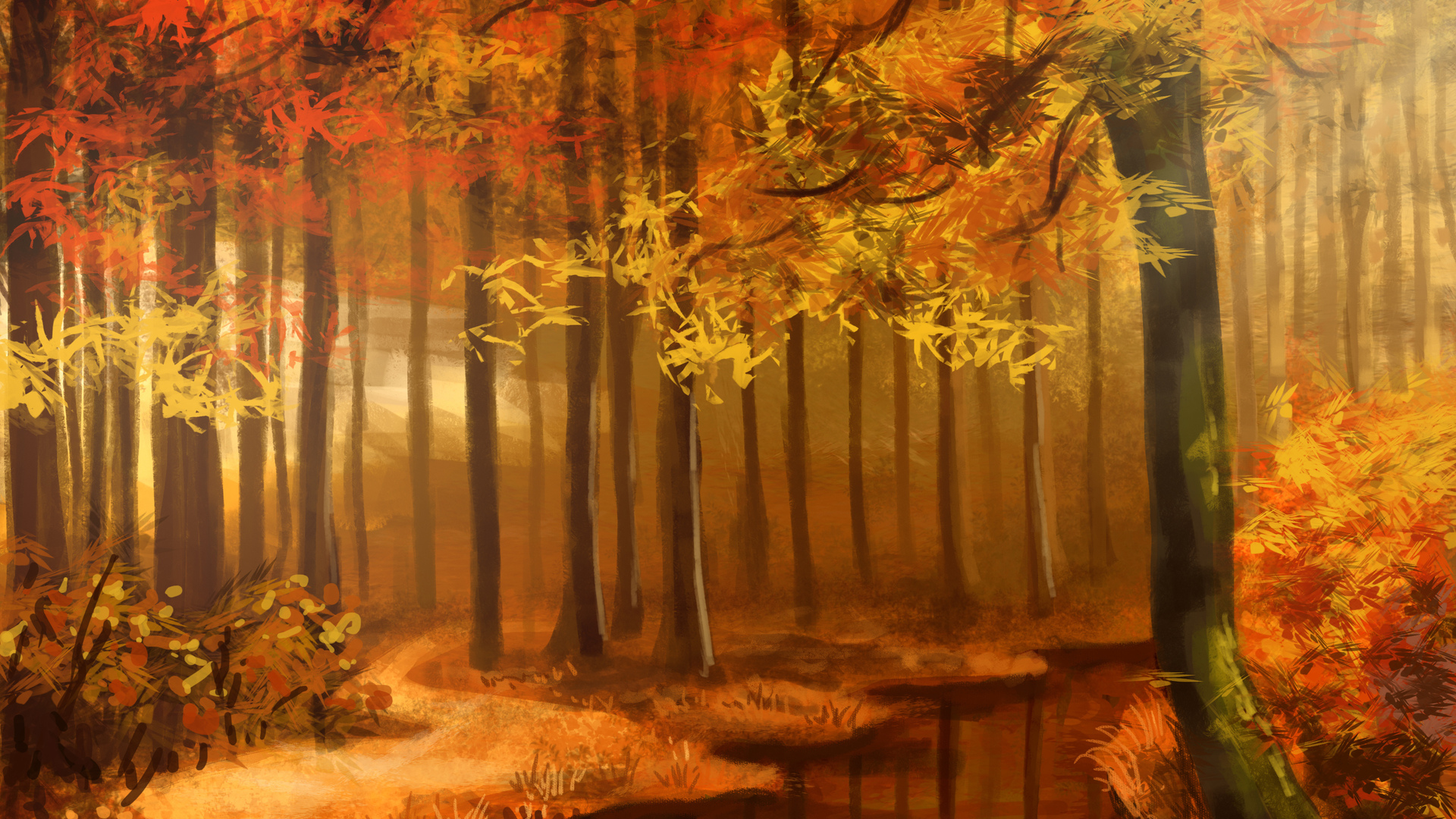 Fall Art Wallpapers Wallpaper Cave