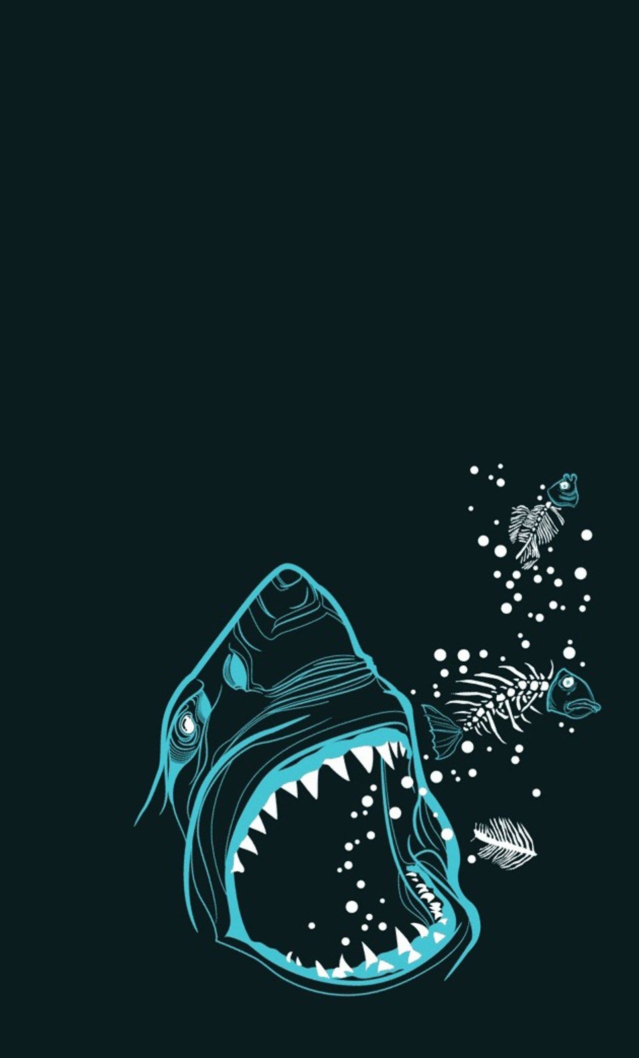 Neon Shark Wallpapers Wallpaper Cave